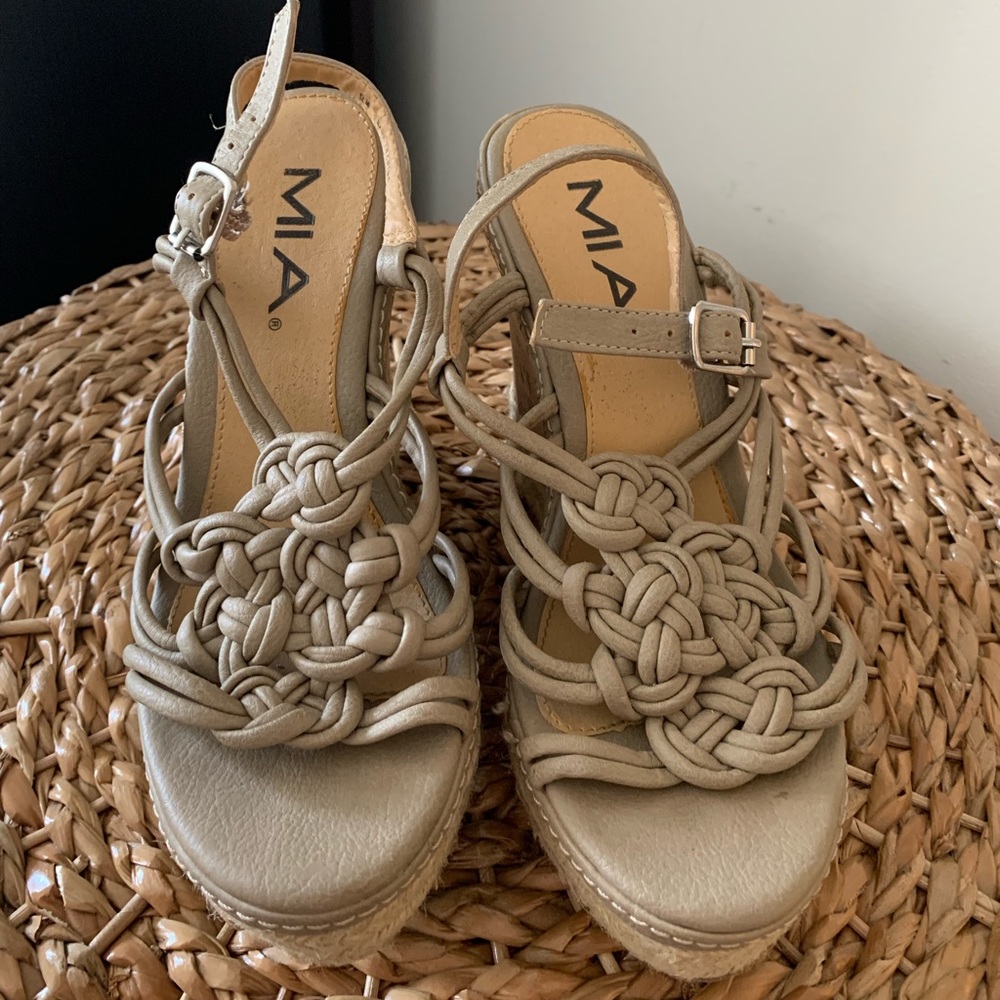 Beige Wedges